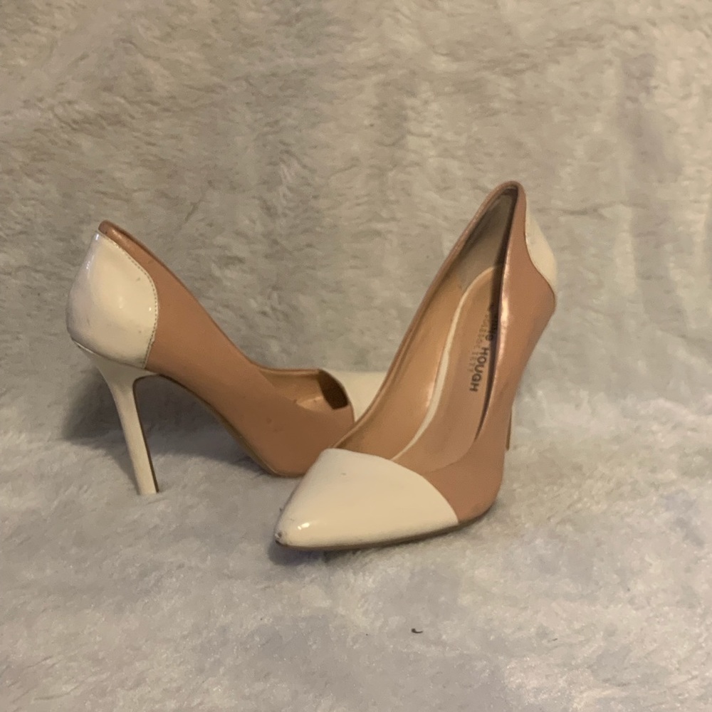 julianne hough for sole society pink & white heels